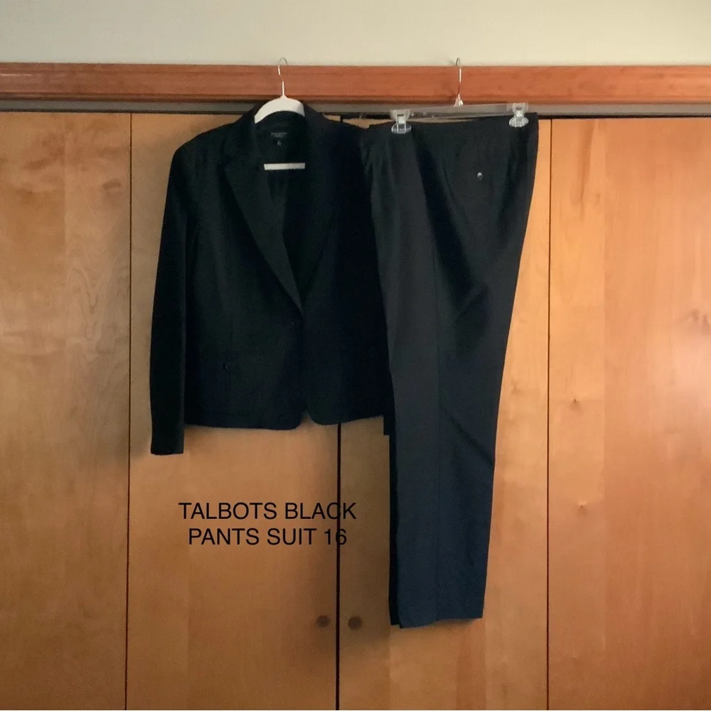 Talbots Elegant Black Suit - Picture 1 of 1